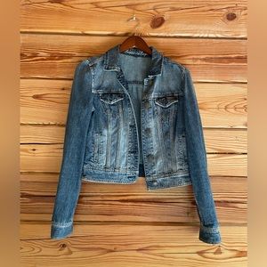 American Eagle Outfitters Faded Blue Denim Jacket